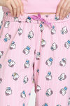 Zivame Hello Kitty Knit Cotton Pyjama Set - Fairy Tale — thumbnail 7